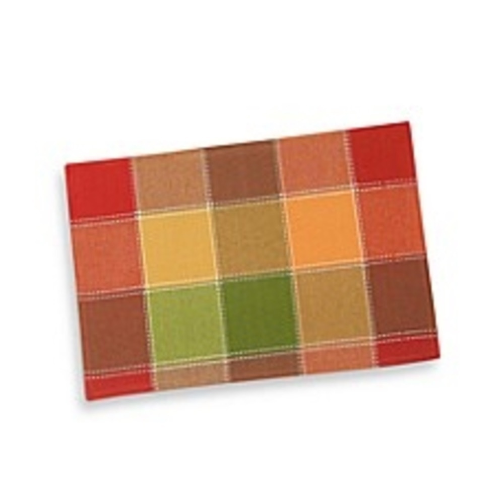 NWT Celebrate Fall Together Plaid Napkin 4-pk Multicolor Below $24.99 Retail